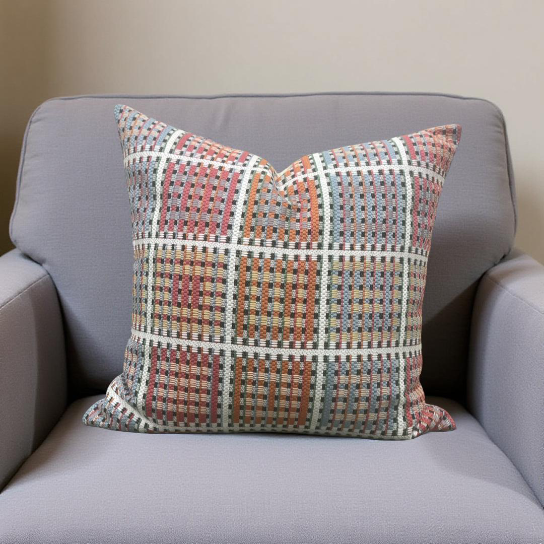 Pierre Frey Hannae Plage 22x22" Knife Edge Decorative Throw Pillow