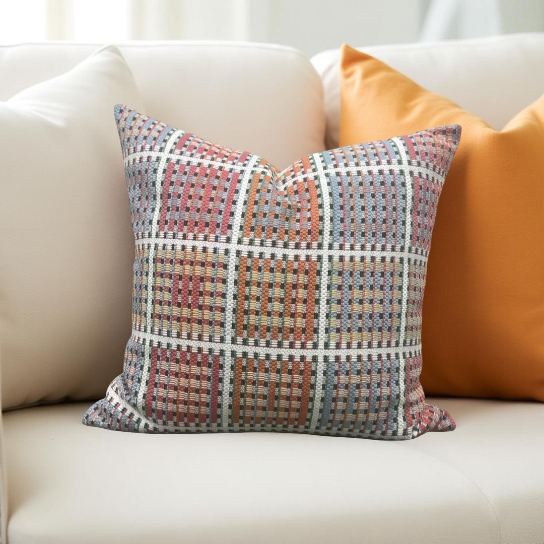 Pierre Frey Hannae Plage 22x22" Knife Edge Decorative Throw Pillow