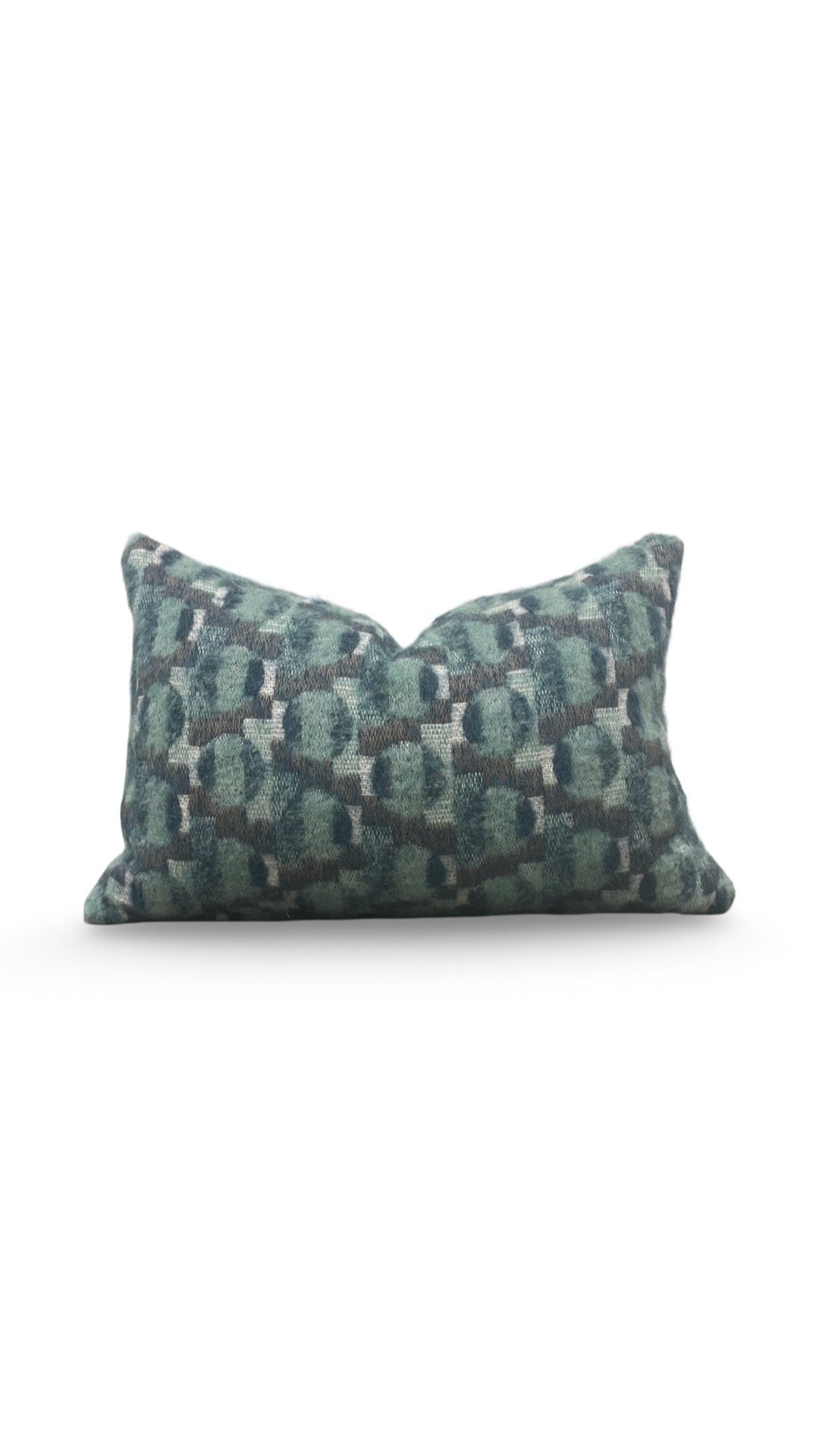Pierre Frey Lumbar Pillow Mys Aquatique 12x18" Knife Edge Cover
