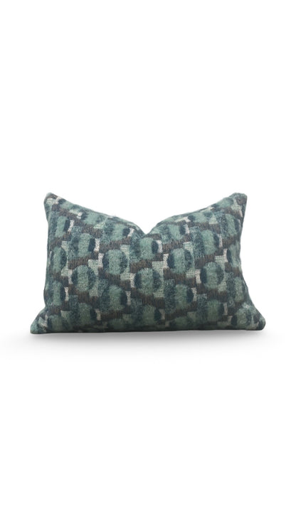 Pierre Frey Lumbar Pillow Mys Aquatique 12x18" Knife Edge Cover