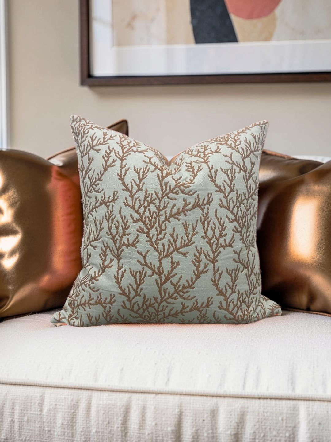 Pierre Frey Decorative Pillow Gorgone L5035 18x18" Knife Edge Cover