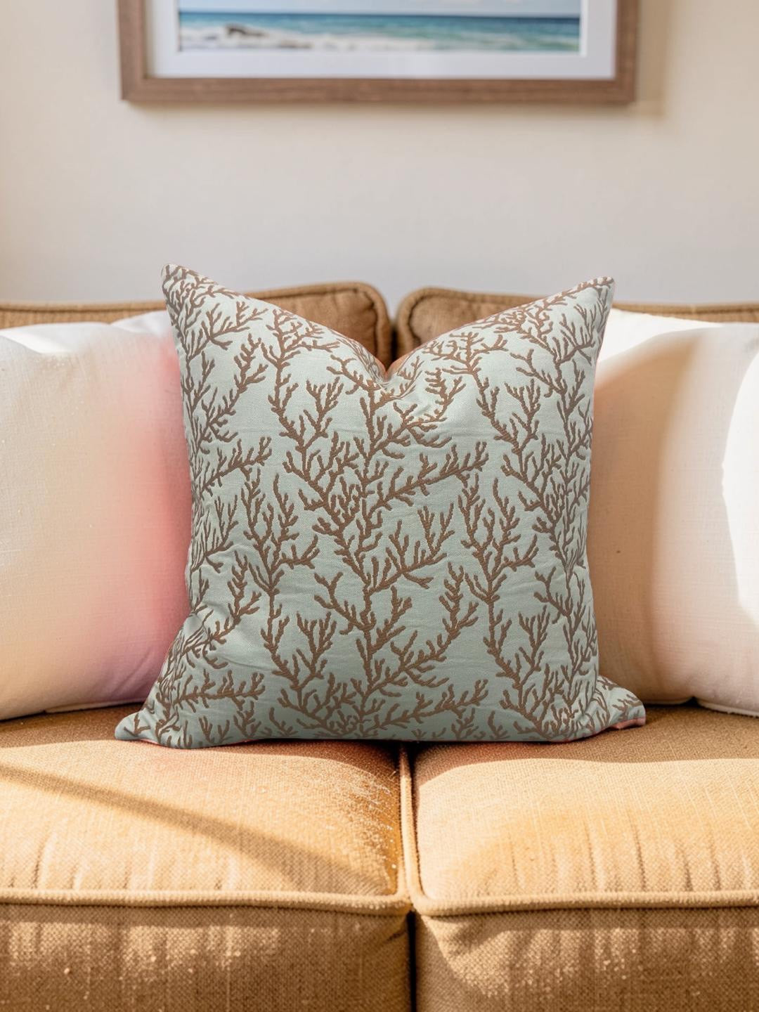 Pierre Frey Decorative Pillow Gorgone L5035 18x18" Knife Edge Cover