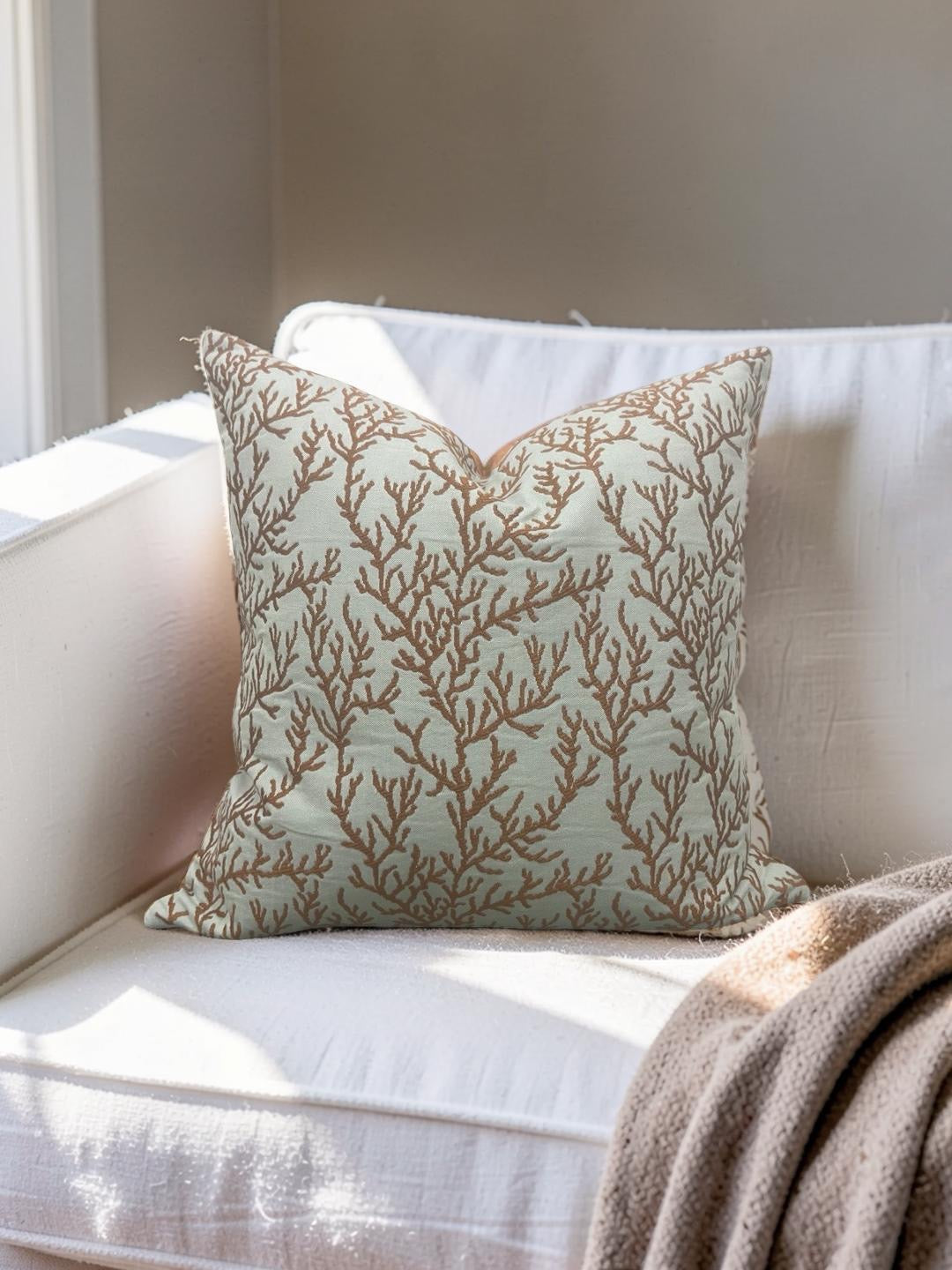 Pierre Frey Decorative Pillow Gorgone L5035 18x18" Knife Edge Cover