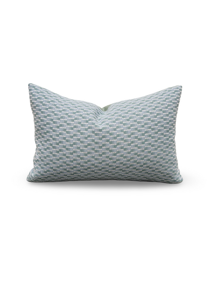 Pierre Frey Lumbar Pillow Ainhoa Lagon 12x18" Knife Edge Cover