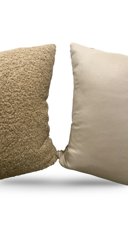 Decorative Pillow Fluffy Latte 22x22" Knife Edge Cover