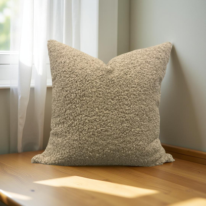 Decorative Pillow Fluffy Latte 22x22" Knife Edge Cover