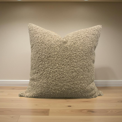 Decorative Pillow Fluffy Latte 22x22" Knife Edge Cover