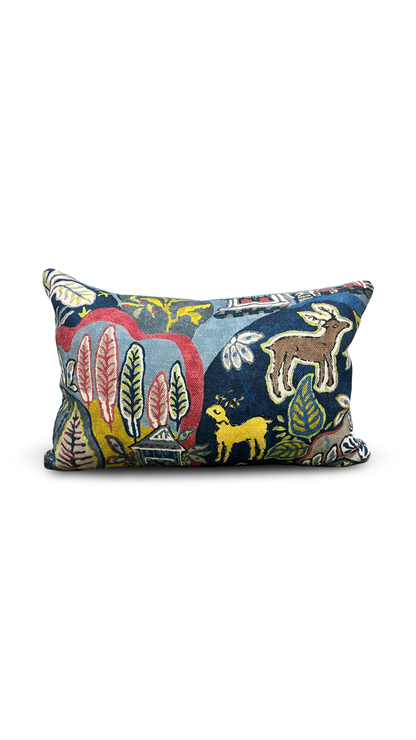 Multi Colored Scenic 12x18" Knife Edge Decorative Lumbar Pillow