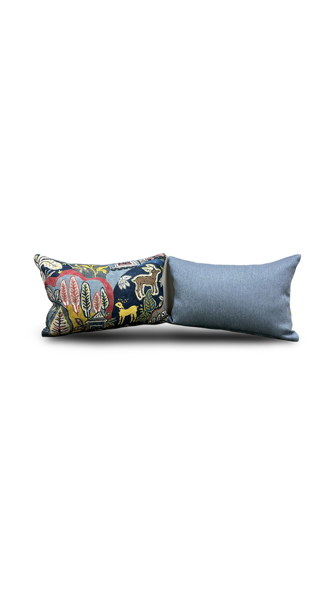 Multi Colored Scenic 12x18" Knife Edge Decorative Lumbar Pillow