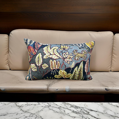 Multi Colored Scenic 12x18" Knife Edge Decorative Lumbar Pillow