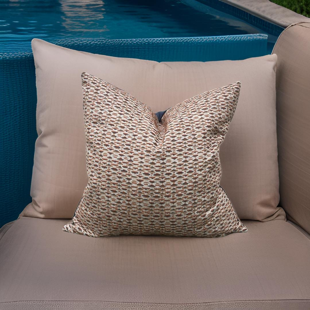 Serene Denim 20x20" Knife Edge Decorative Pillow