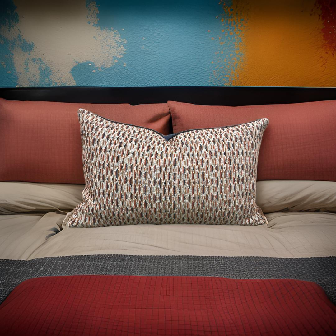 Serene Denim 12x18" Knife Edge Decorative Pillow