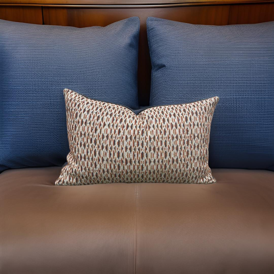 Serene Denim 12x18" Knife Edge Decorative Pillow