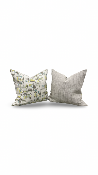 Puppy Love Capri 22x22" Knife Edge Decorative Pillow