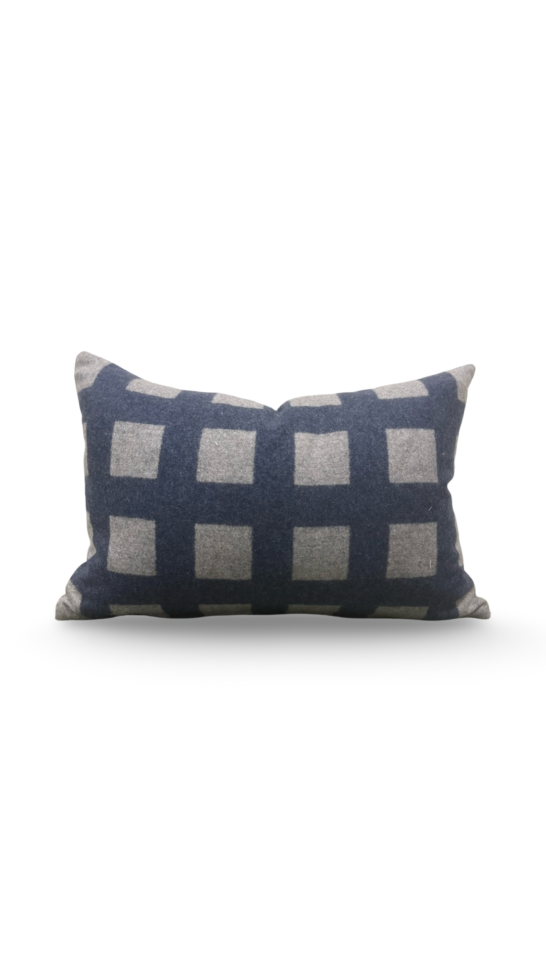 Union Square Lumbar Pillow in Blue Jay 12x18" Knife Edge Cover