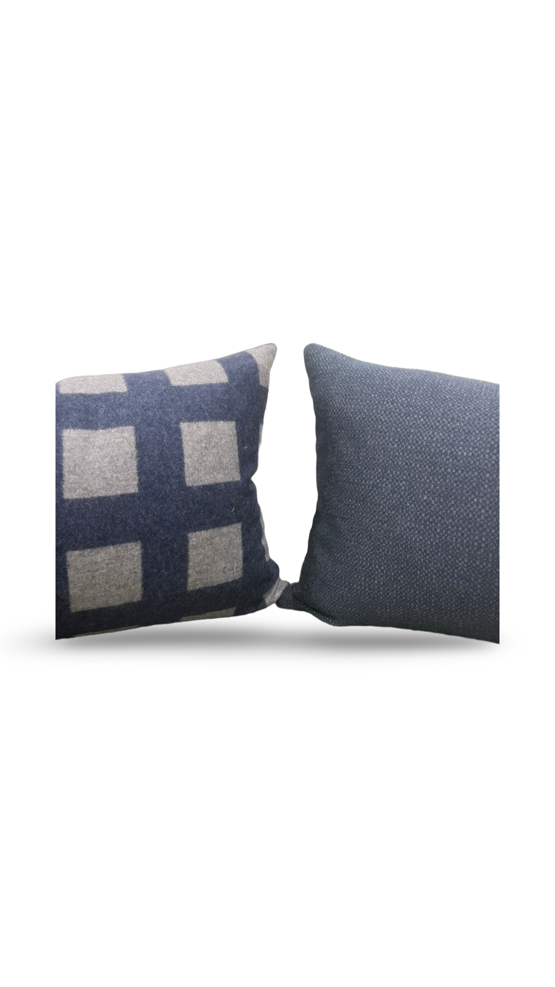 Union Square Lumbar Pillow in Blue Jay 12x18" Knife Edge Cover