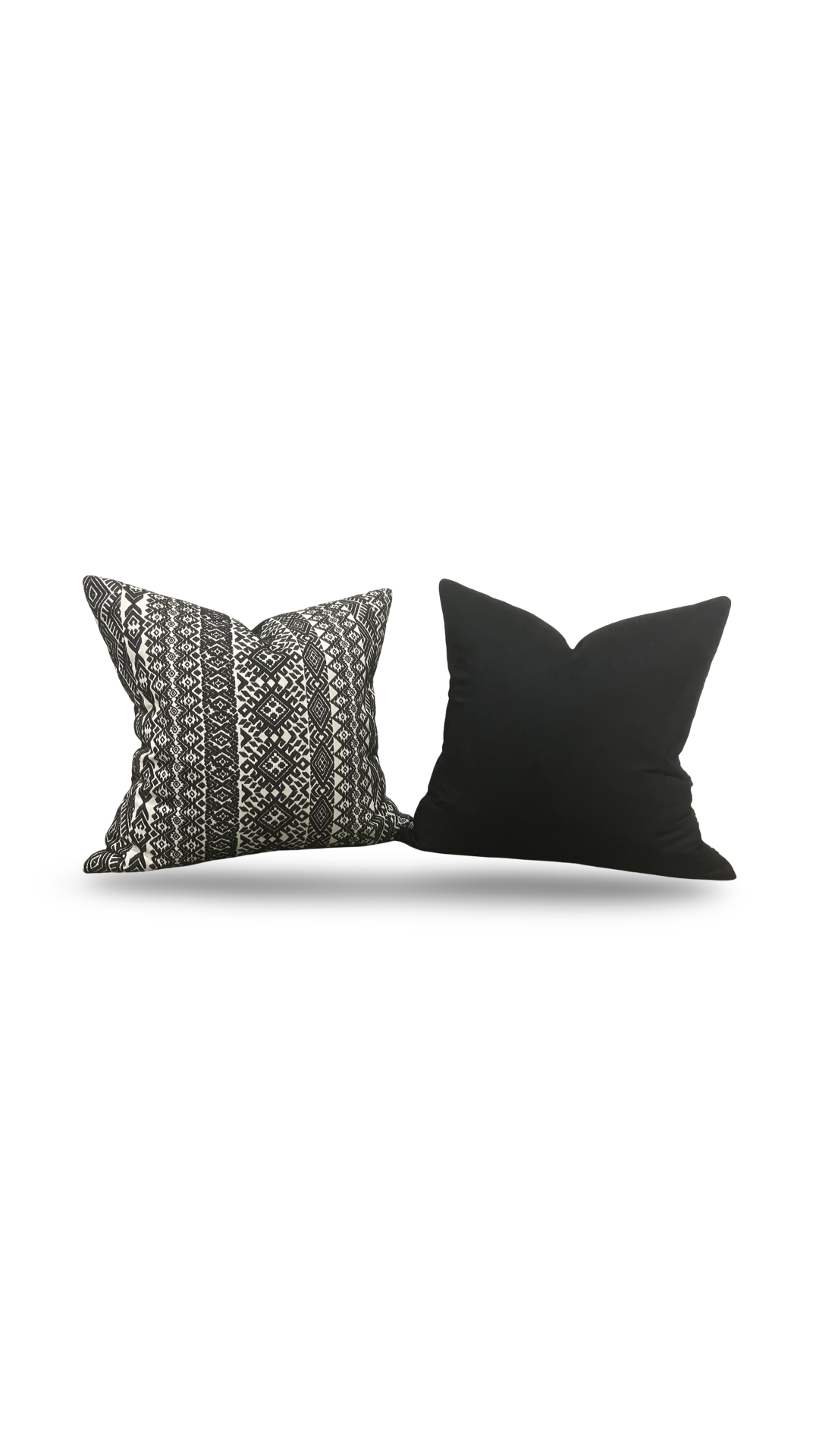 Black and White Pollack Decorative Pillow Xela Cast Iron  22x22" Knife Edge Cover