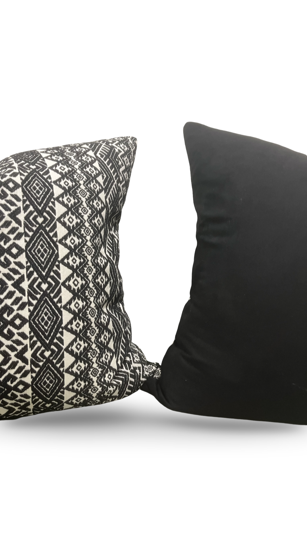 Black and White Pollack Decorative Pillow Xela Cast Iron  22x22" Knife Edge Cover