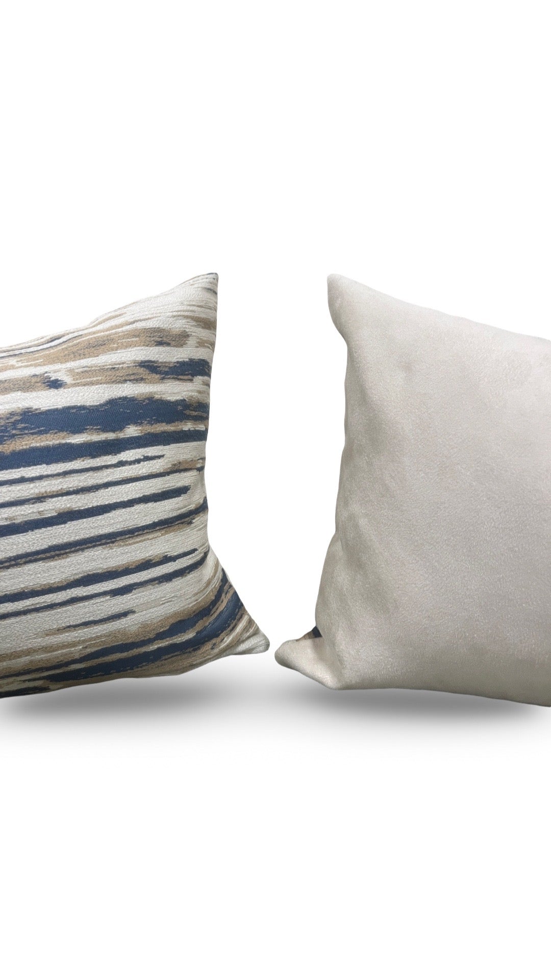 Pollack Fabric Lumbar Pillow Topography  Surf 12x18" Knife Edge Cover