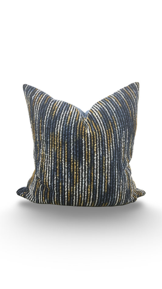 Color Field Midnight Bloom 22x22" Knife Edge Decorative Throw Pillow