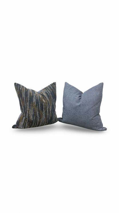 Color Field Midnight Bloom 22x22" Knife Edge Decorative Throw Pillow