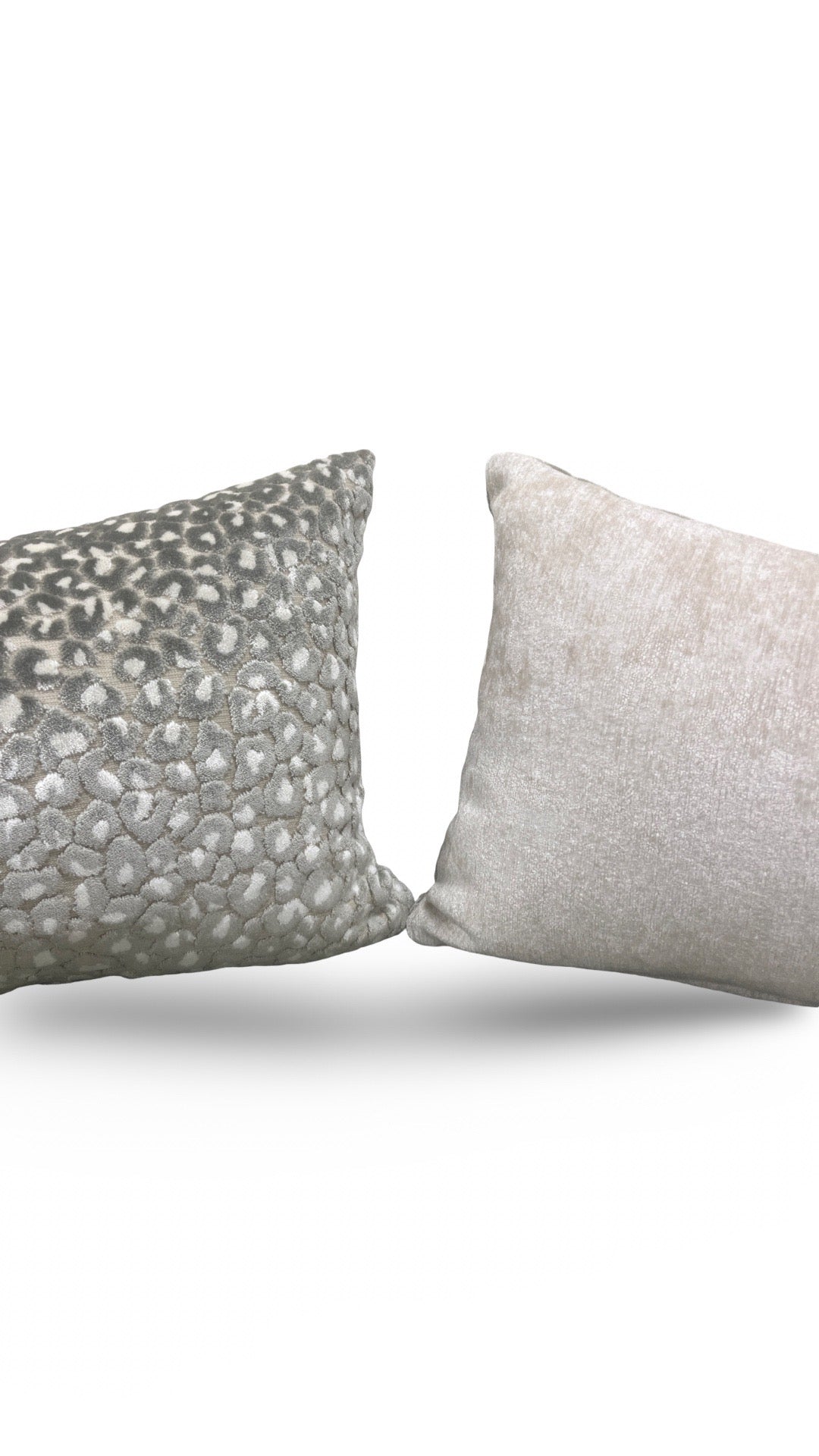 Animal Print Lumbar Pillow Cats Meow Snow Leopard 12x18" Knife Edge Cover
