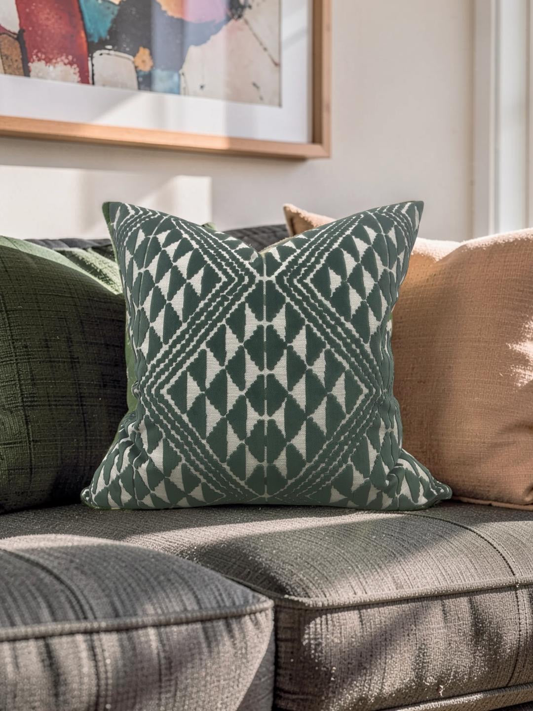 Pollack Decorative Pillow Andalusia Hillside 22x22" Knife Edge Cover