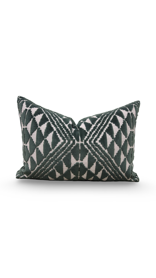 Pollack Lumbar Pillow Andalusia Hillside 12x18" Knife Edge Cover