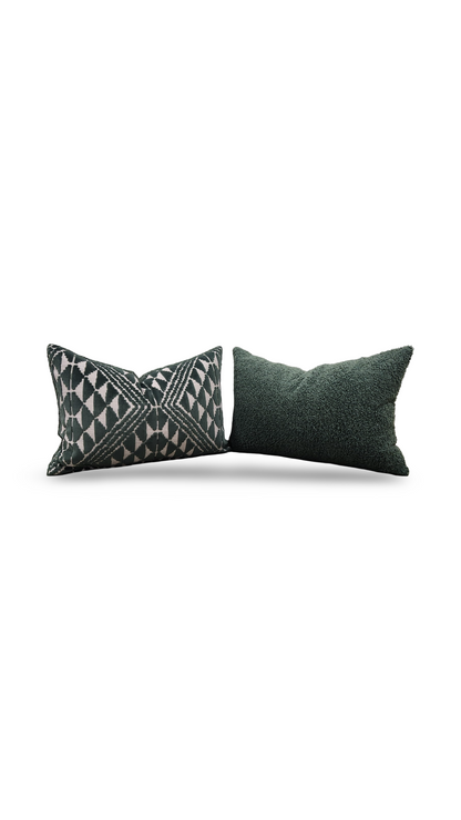 Pollack Lumbar Pillow Andalusia Hillside 12x18" Knife Edge Cover
