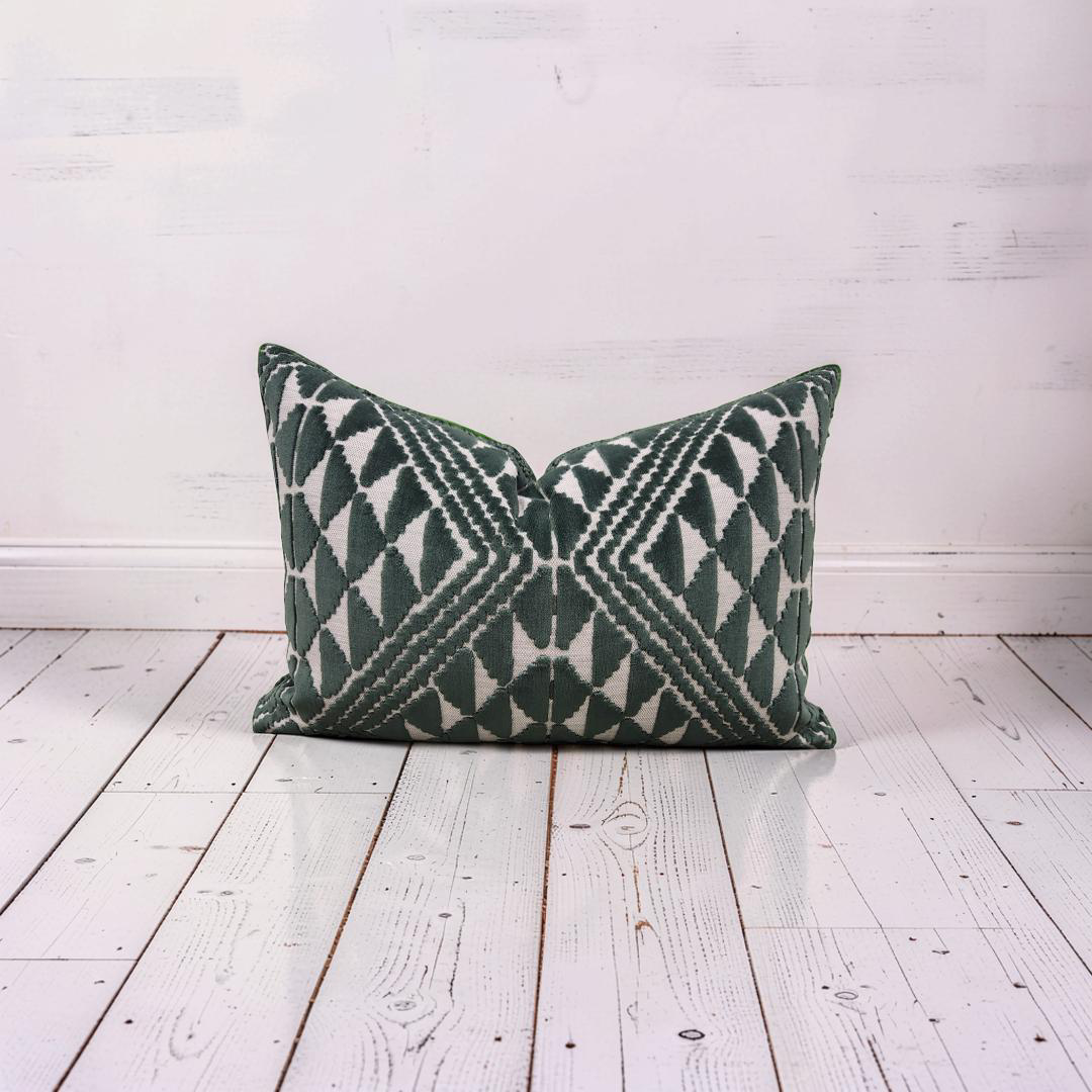 Pollack Lumbar Pillow Andalusia Hillside 12x18" Knife Edge Cover