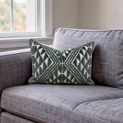 Pollack Lumbar Pillow Andalusia Hillside 12x18" Knife Edge Cover