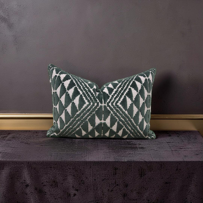 Pollack Lumbar Pillow Andalusia Hillside 12x18" Knife Edge Cover