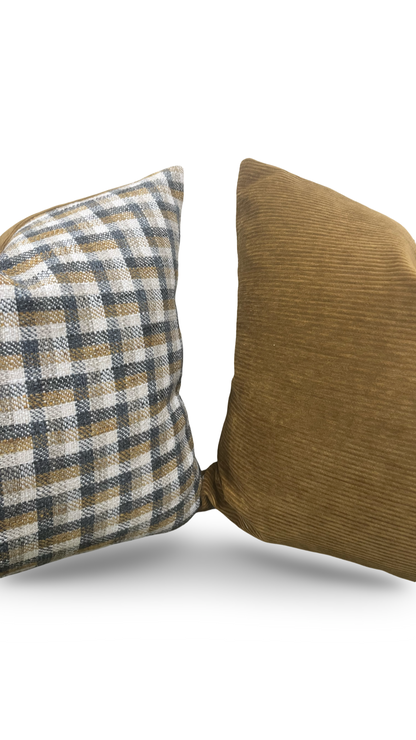 Designer Fabric Chattanooga Bedrock 22x22" Knife Edge Decorative Throw Pillow
