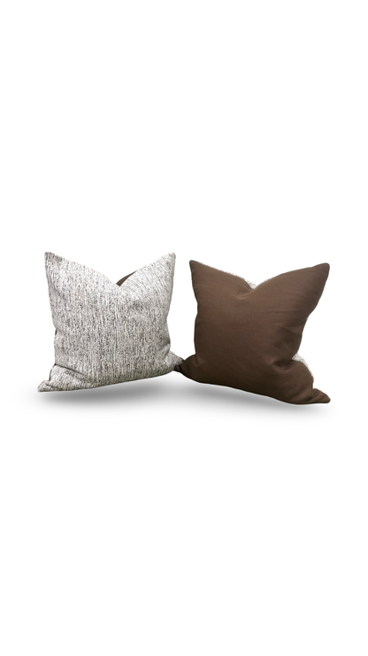 Coco Chenille Doe 22x22" Knife Edge Decorative Throw Pillow