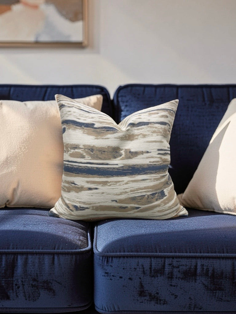 Pollack Decorative Pillow Topography Surf 20x20" Knife Edge Cover