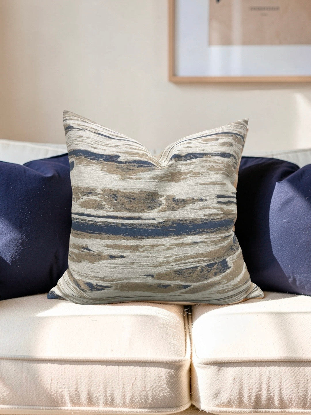 Pollack Decorative Pillow Topography Surf 20x20" Knife Edge Cover