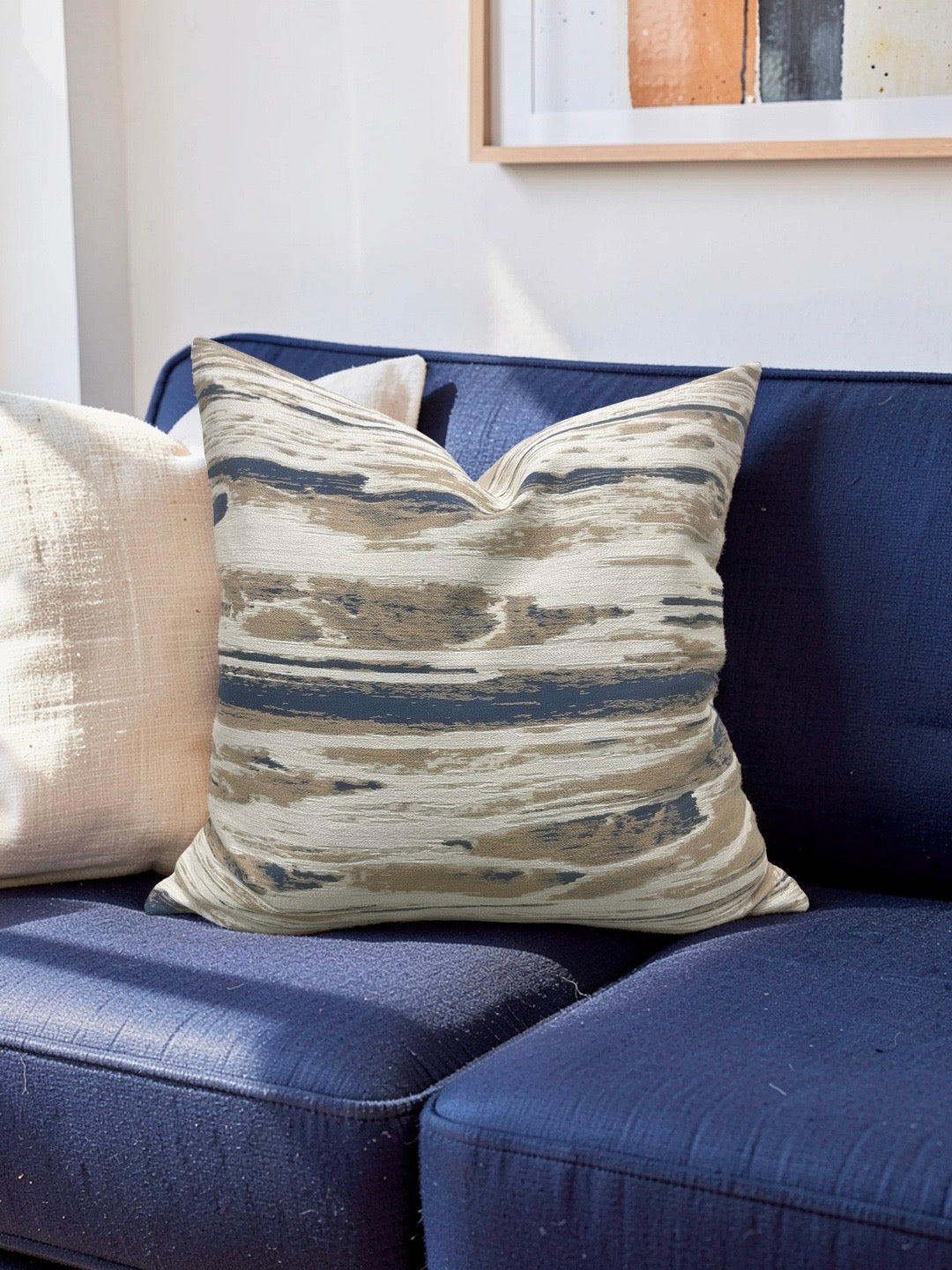 Pollack Decorative Pillow Topography Surf 20x20" Knife Edge Cover