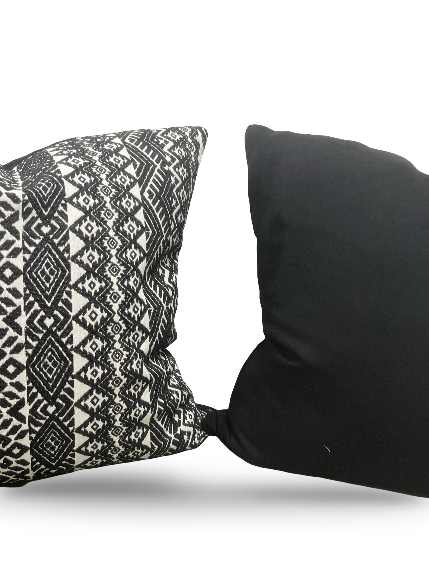 Black and White Pollack Decorative Pillow Xela Cast Iron 20x20" Knife Edge Cover