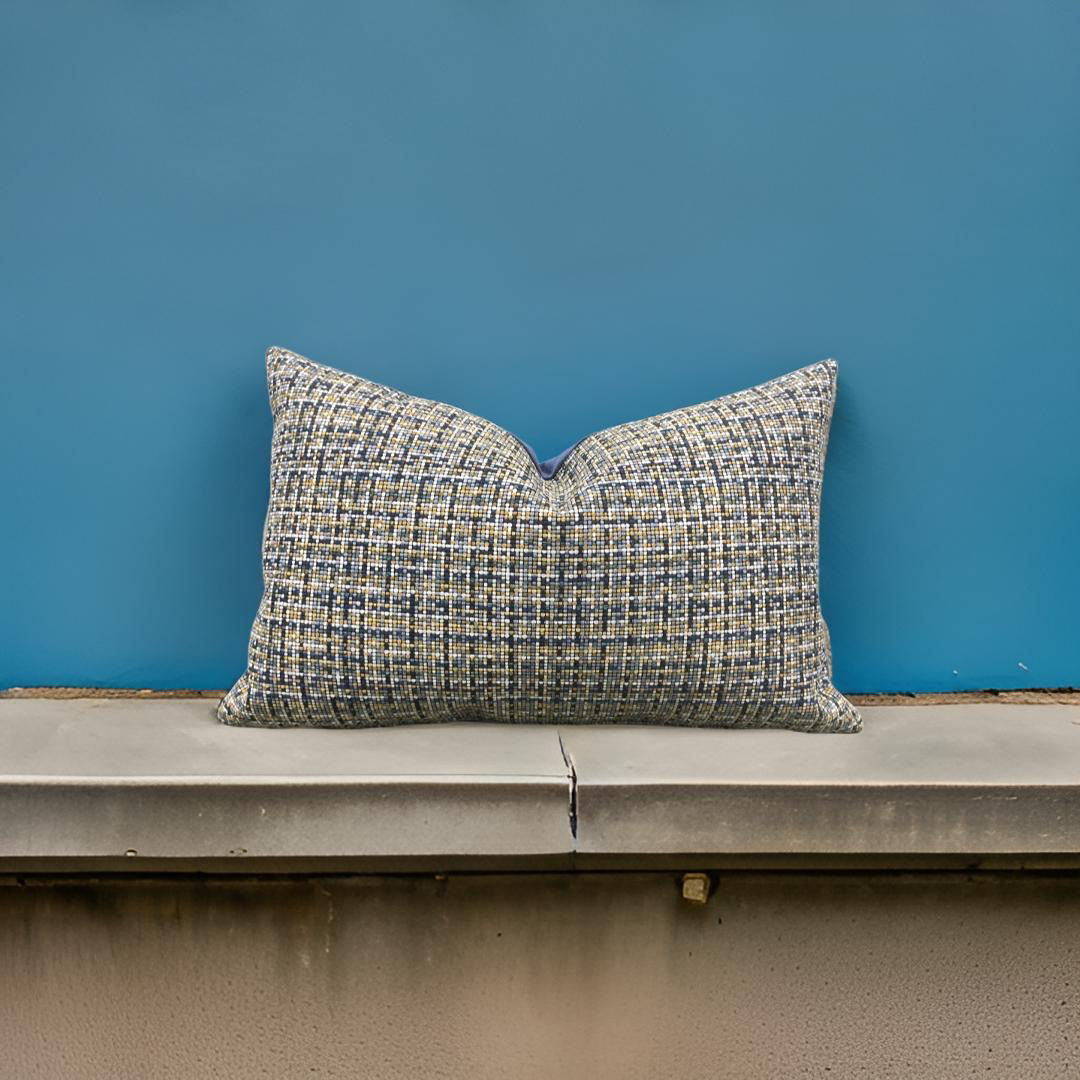 Tokyo Iris 12X18" Knife Edge Decorative Lumbar Pillow