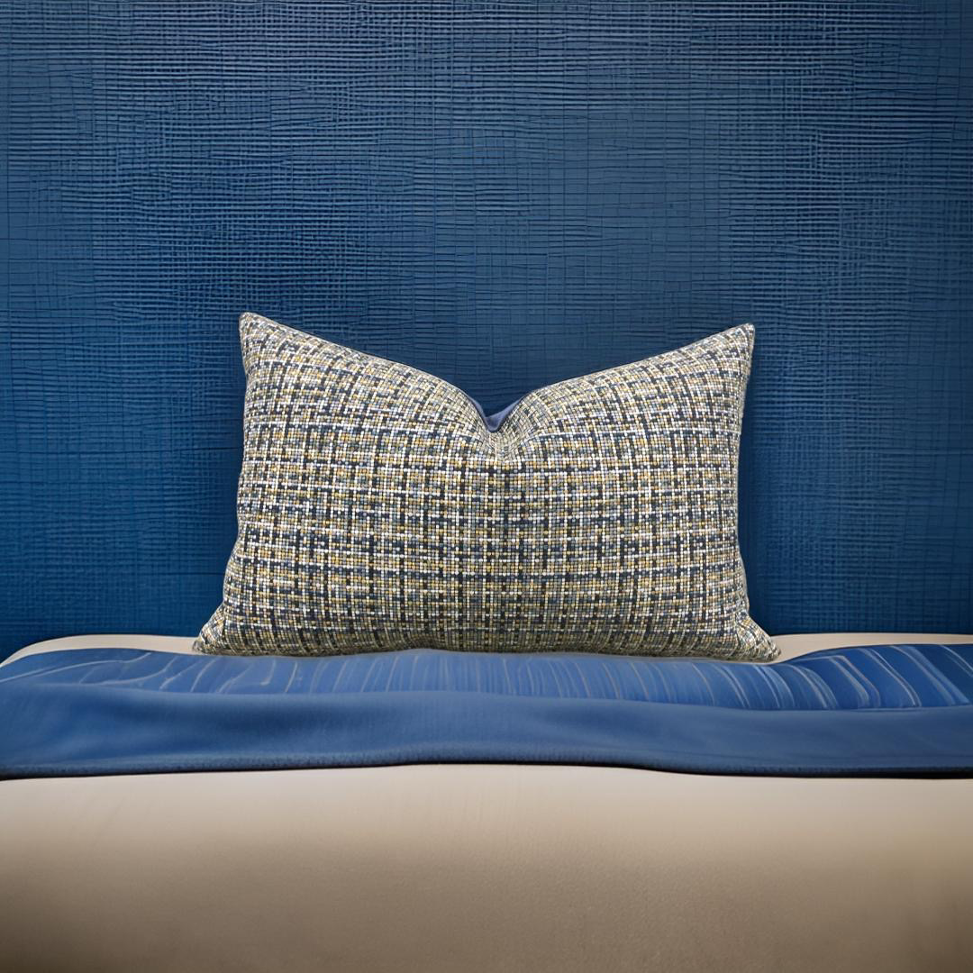 Tokyo Iris 12X18" Knife Edge Decorative Lumbar Pillow