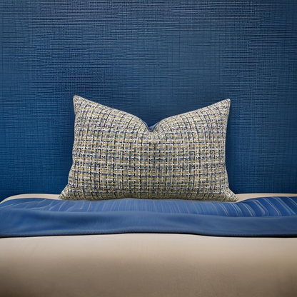 Tokyo Iris 12X18" Knife Edge Decorative Lumbar Pillow