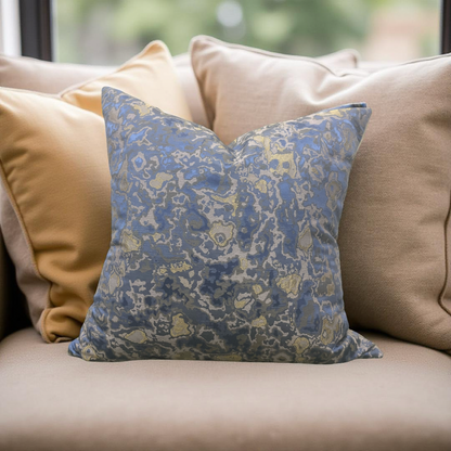 Designer Fabric Raphael African Violet 22x22" Knife Edge Decorative Throw Pillow