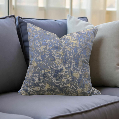 Designer Fabric Raphael African Violet 22x22" Knife Edge Decorative Throw Pillow