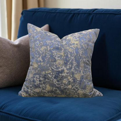 Designer Fabric Raphael African Violet 22x22" Knife Edge Decorative Throw Pillow