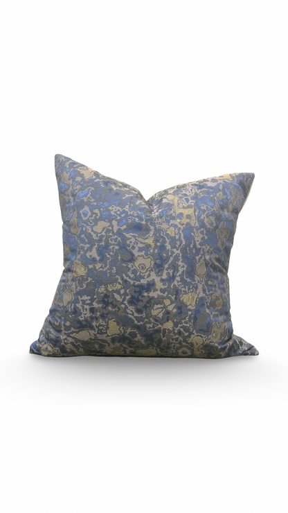 Designer Fabric Raphael African Violet 22x22" Knife Edge Decorative Throw Pillow