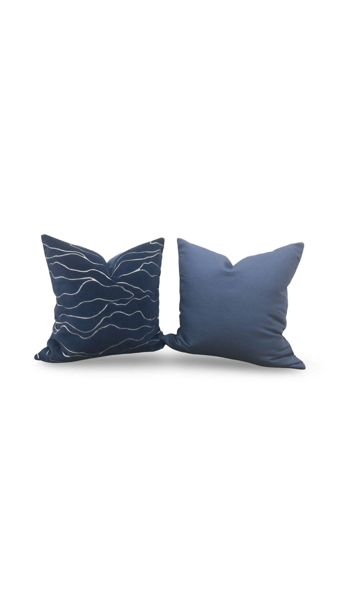 Designer Fabric Honolulu Ocean 22x22" Knife Edge Decorative Throw Pillow