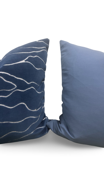 Designer Fabric Honolulu Ocean 22x22" Knife Edge Decorative Throw Pillow