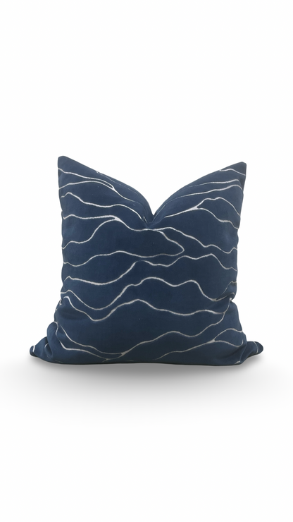 Designer Fabric Honolulu Ocean 22x22" Knife Edge Decorative Throw Pillow