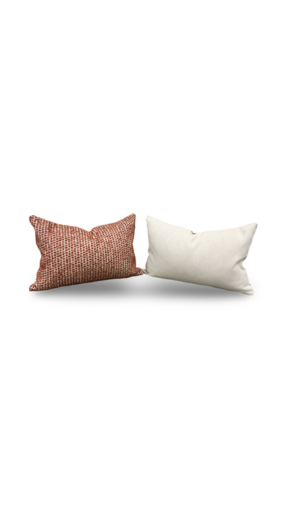 Trinity Rust 12X18" Knife Edge Decorative Lumbar Pillow