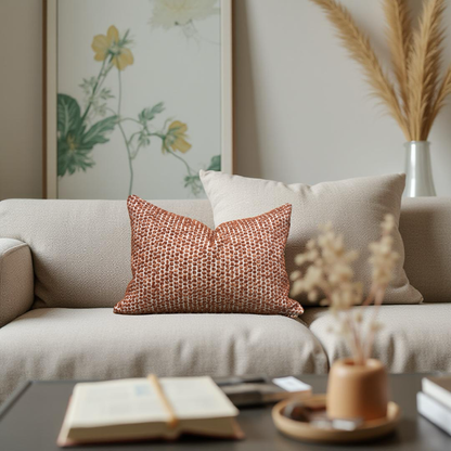 Trinity Rust 12X18" Knife Edge Decorative Lumbar Pillow